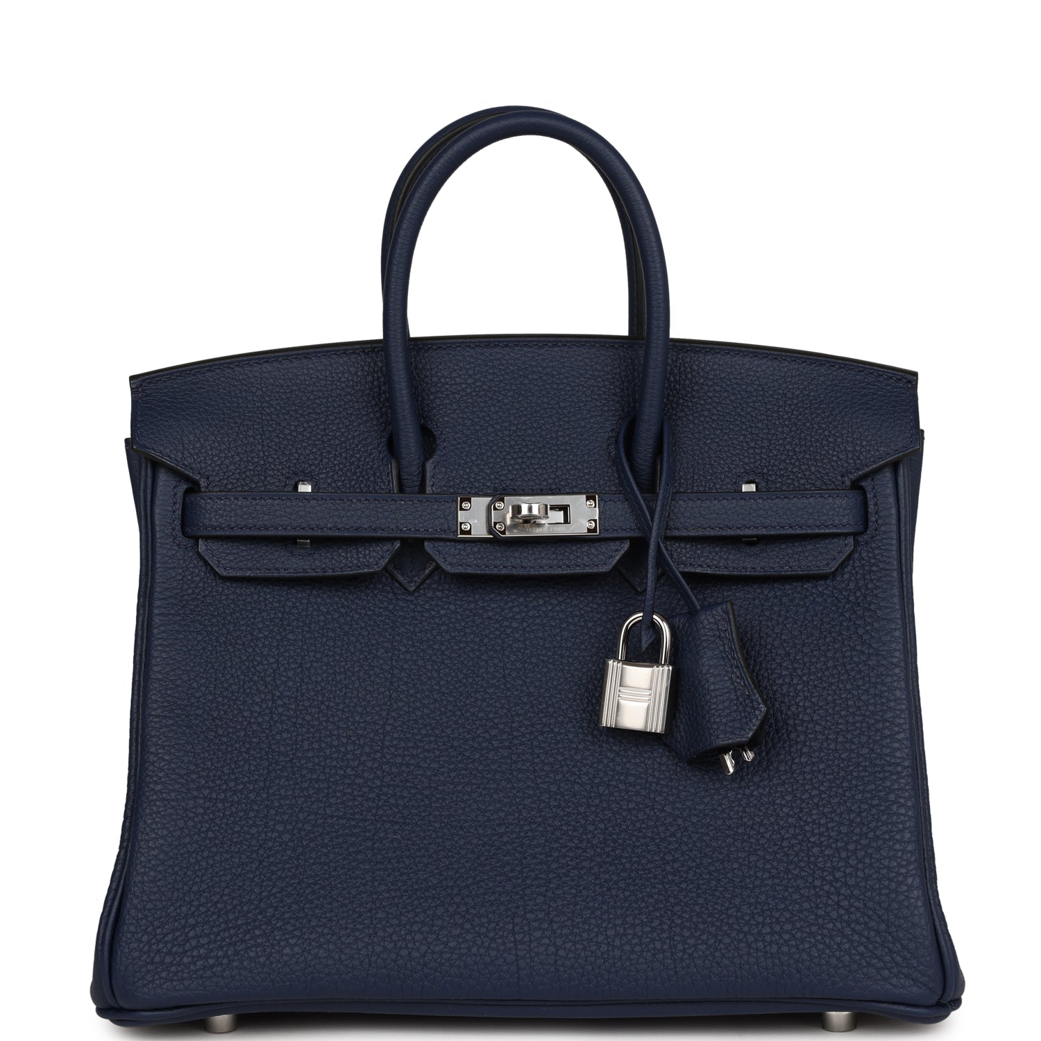 Birkin 25 Bleu Navy Togo Palladium Hardware