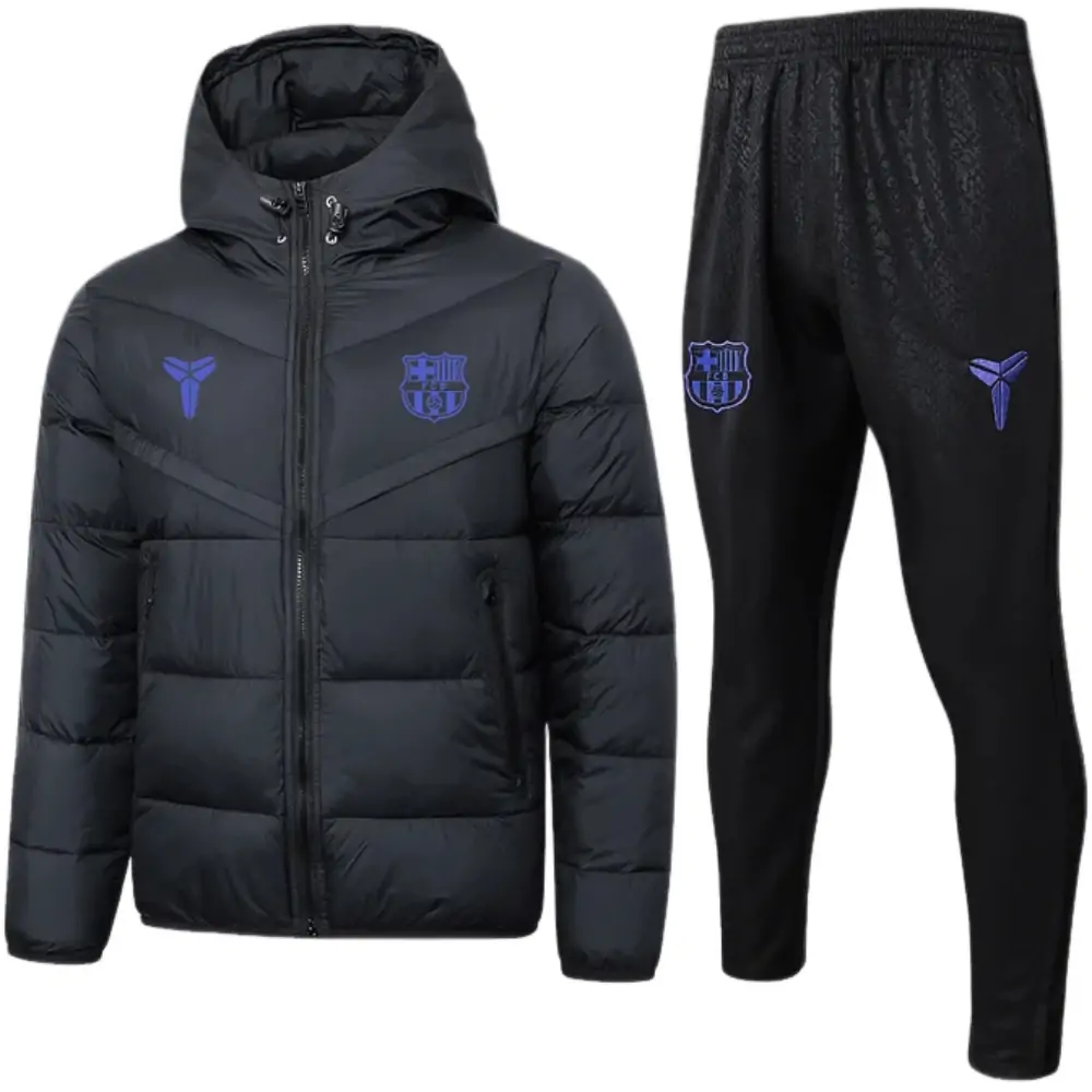 2025-26 Barcelona Winter Outfit Cotton padded Coat - Adult Set