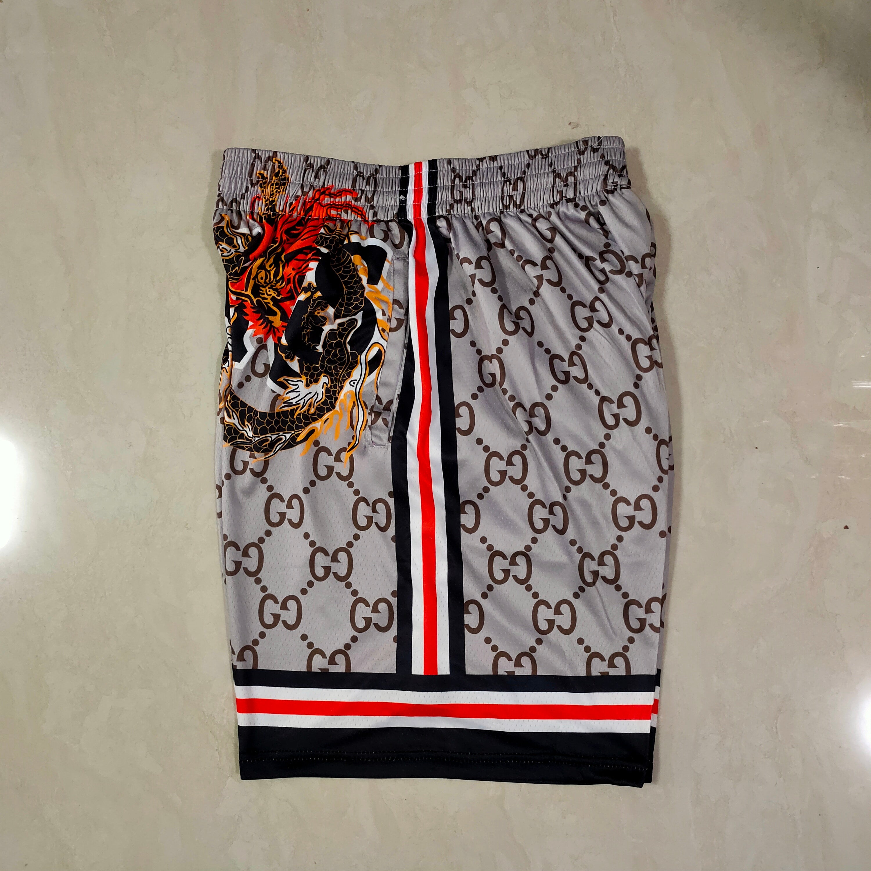 Los Angeles Lakers James mitchell&ness Chinese element Longxingtianxia pocket pants