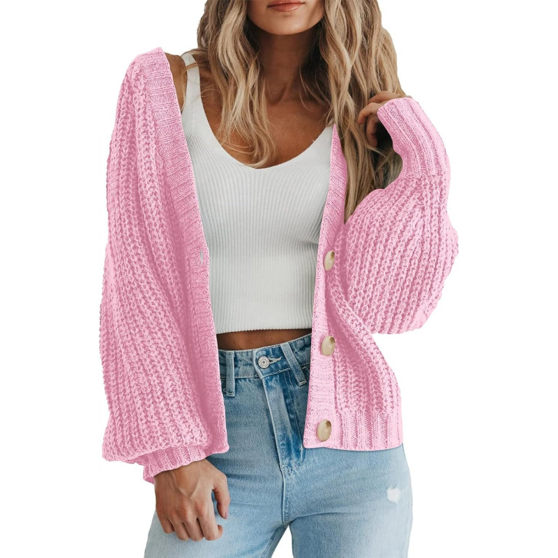 Women's Chunky Knit Open Front Sweater