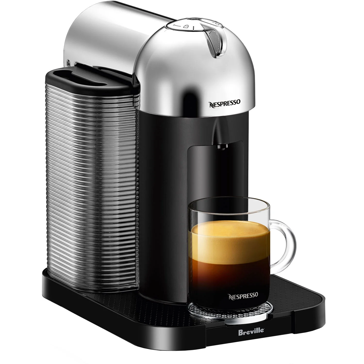 Breville Nespresso Vertuo Coffee & Espresso Single-Serve Machine in Matte Black