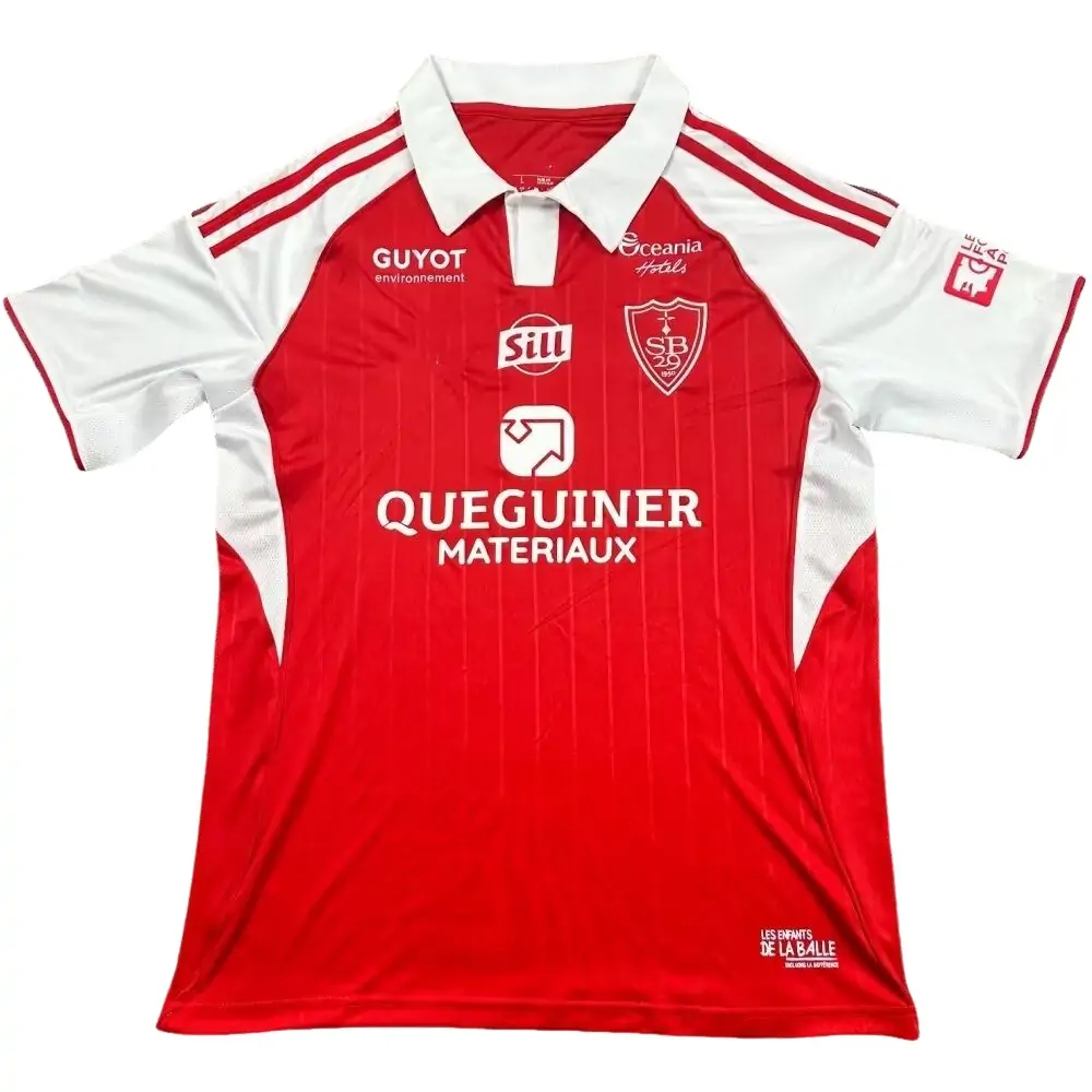 2025-26 Stade Brestois Home kit - Short Sleeve Fans Edition