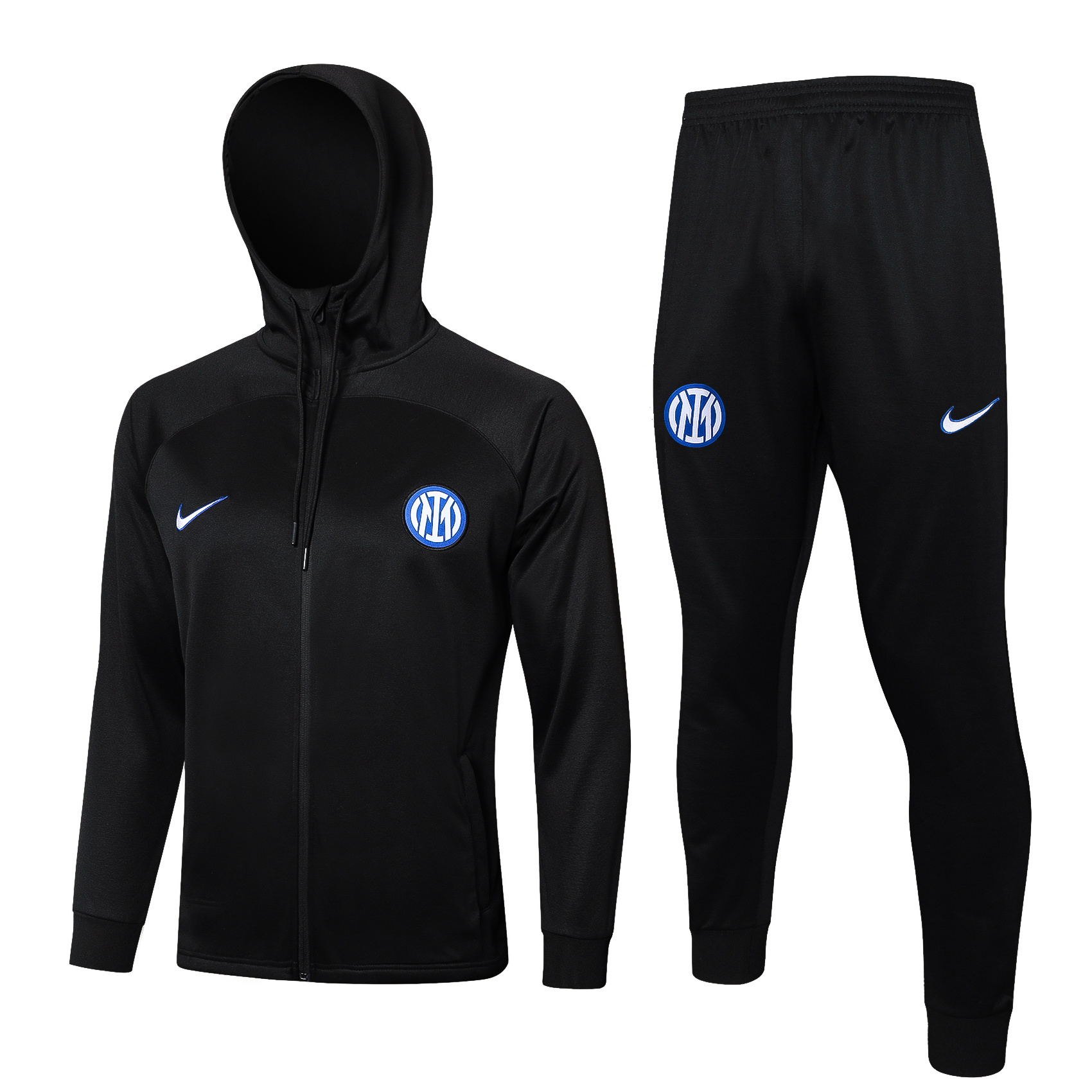 2024-25 Inter Milan Winter Hooded Long-Sleeved Thick Jersey - Adult Set