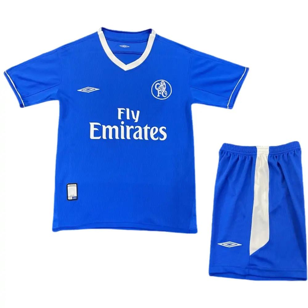 2003-05 Chelsea Home Retro Children's Jersey Set - Fans Edition