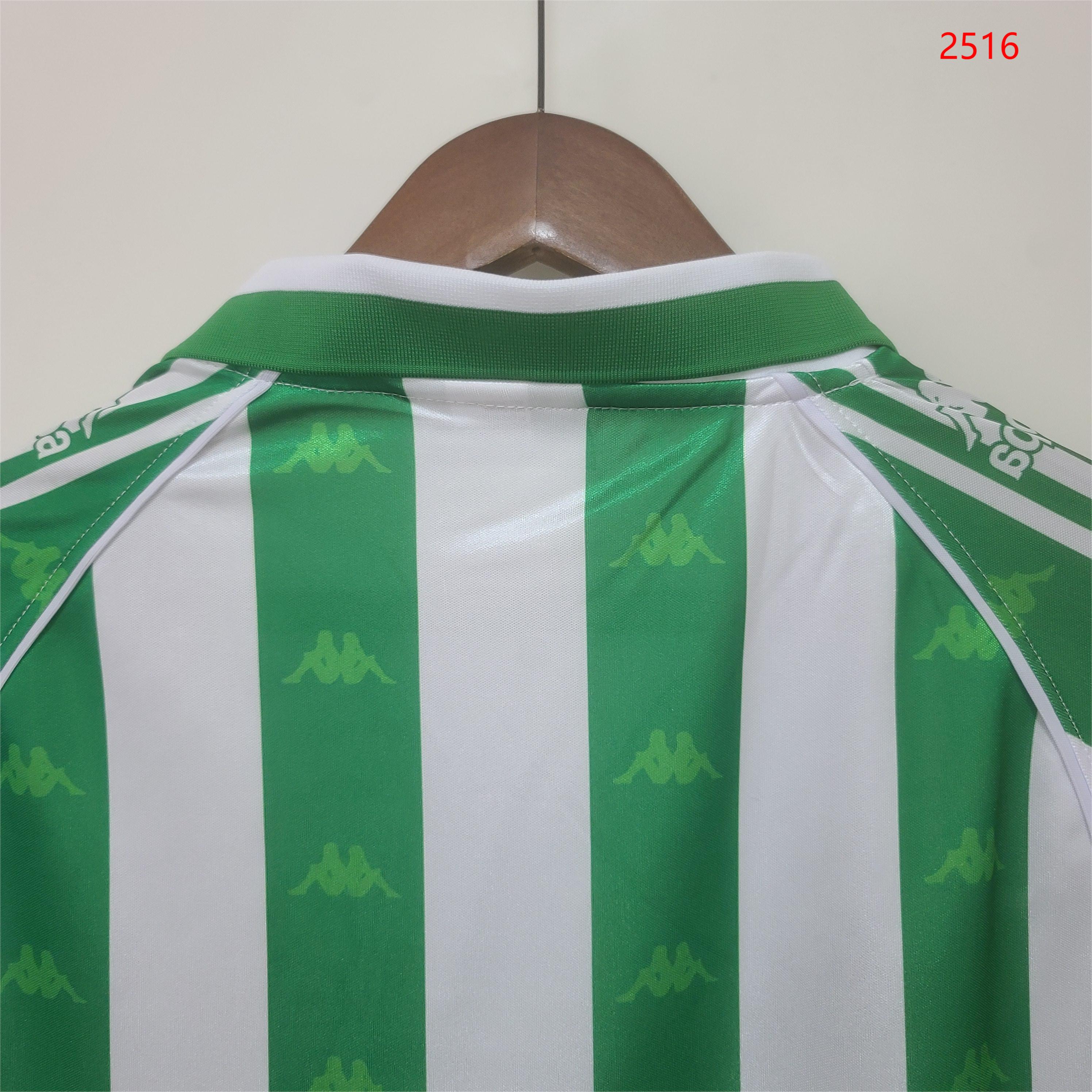 1995/97 Real Betis Home Retro Long Sleeve Shirt - Fans Edition
