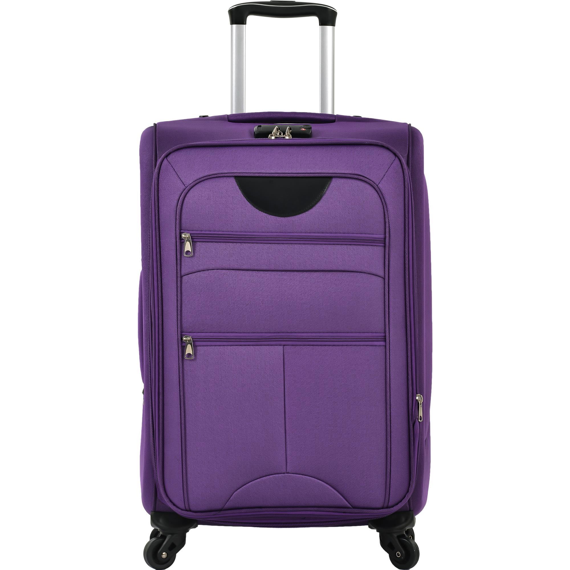 Zimtown 22in 26in 30in Softside Luggage, Expandable 3 Piece Set Suitcase Lightweight Luggage Travel Set, Black
