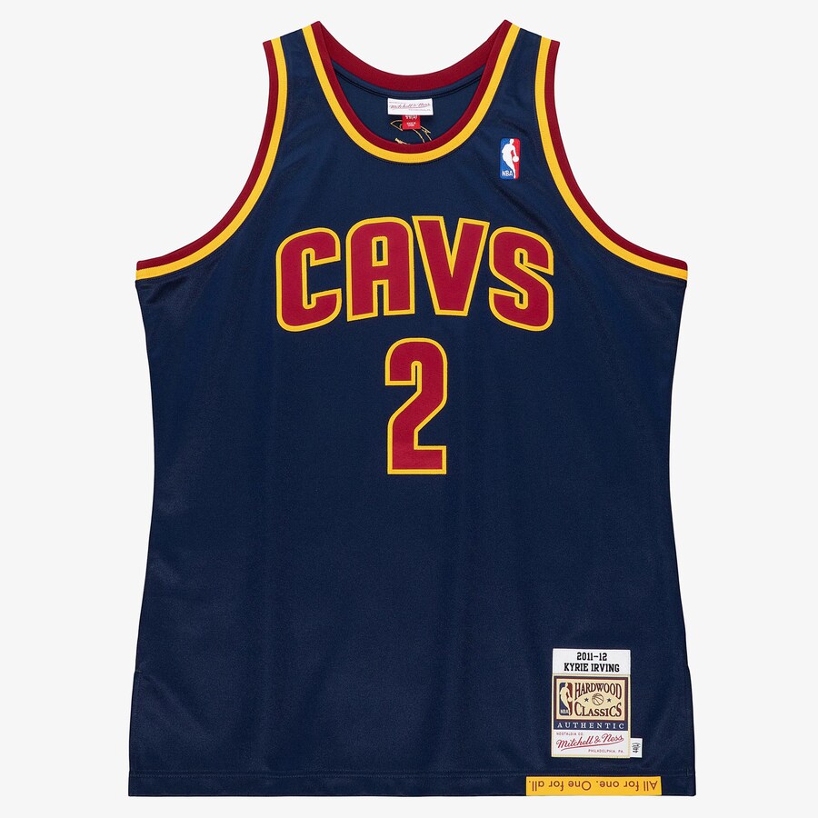 Men's Kyrie Irving Navy Cleveland Cavaliers 2011/12 Hardwood Classics Authentic Jersey