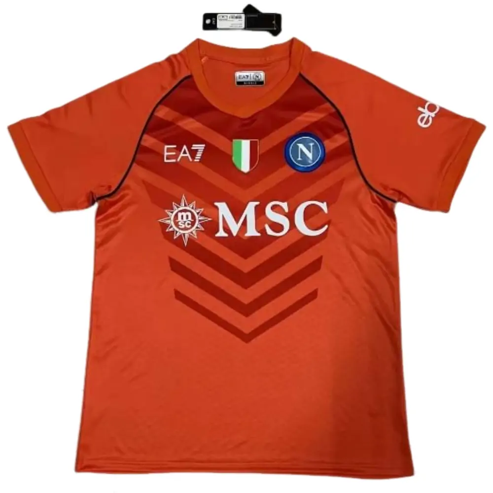 2023/2024 Napoli Goalkeeper Orange Soccer Jersey 1:1 Thai Quality