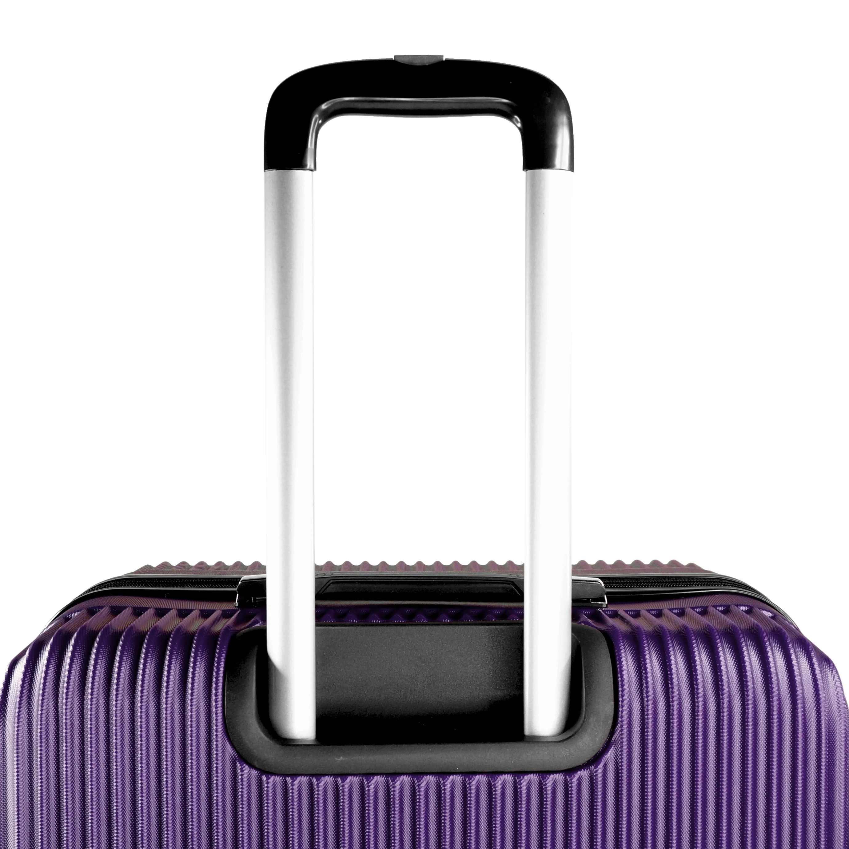 K-Cliffs 3pcs Luggage Set Lightweight Expandable Hard sided ABS Spinner Travel Suitcase  Black
