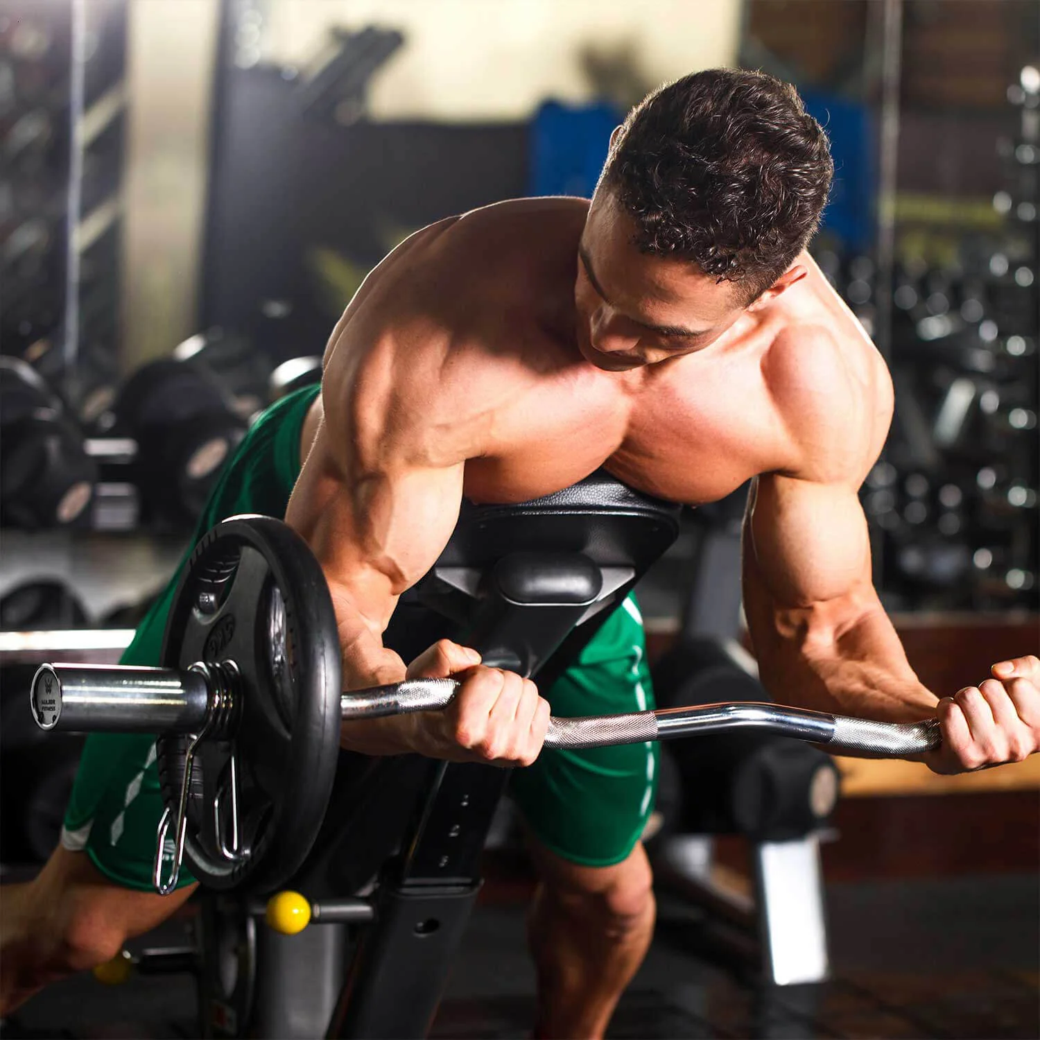 Major Fitness 4ft Olympic EZ Curl Barbell