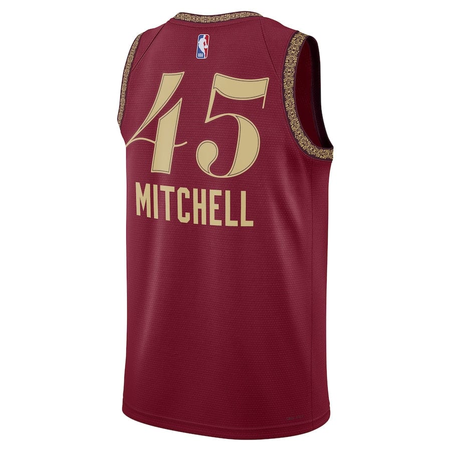 Donovan Mitchell Cleveland Cavaliers2023-2024 season Jersey - Wine - City Edition