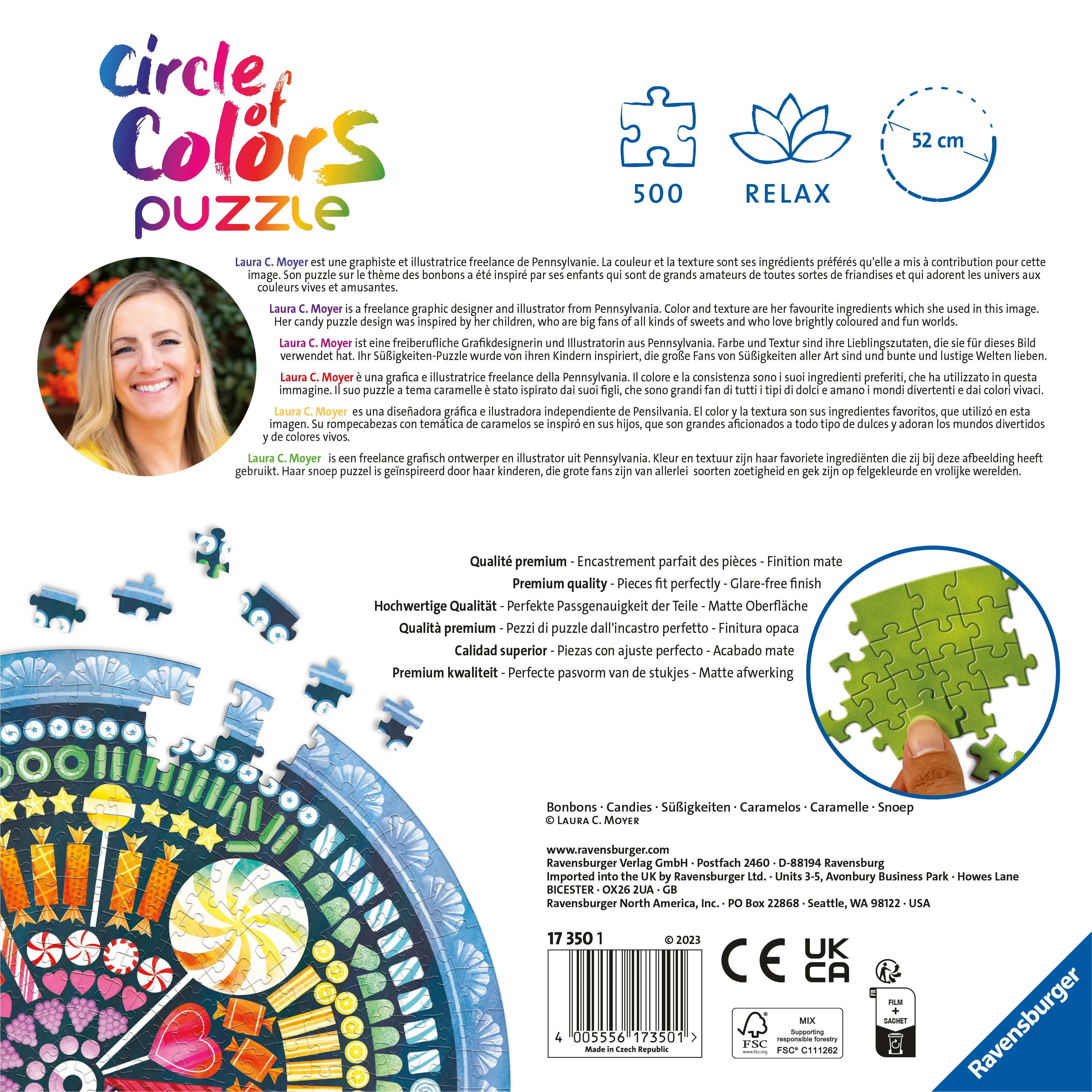 Circle of Colours: Candies – 500 Piece Jigsaw Puzzle (Ravensburger)