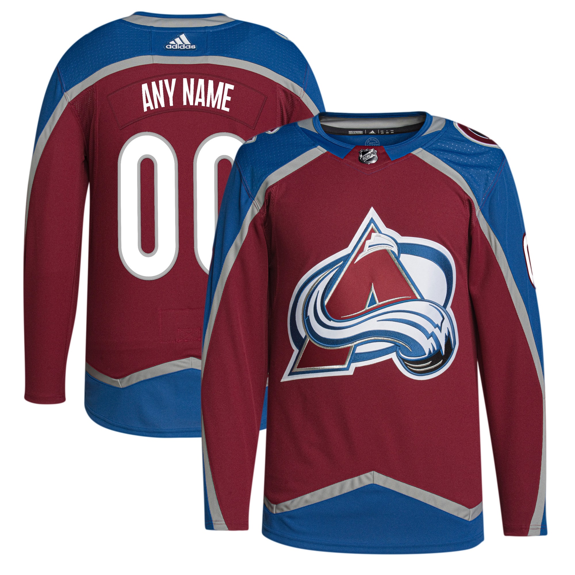 Colorado Avalanche   Home  Primegreen  Custom Jersey – Burgundy