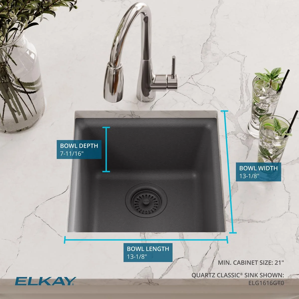 Elkay Quartz Classic 15-3/4