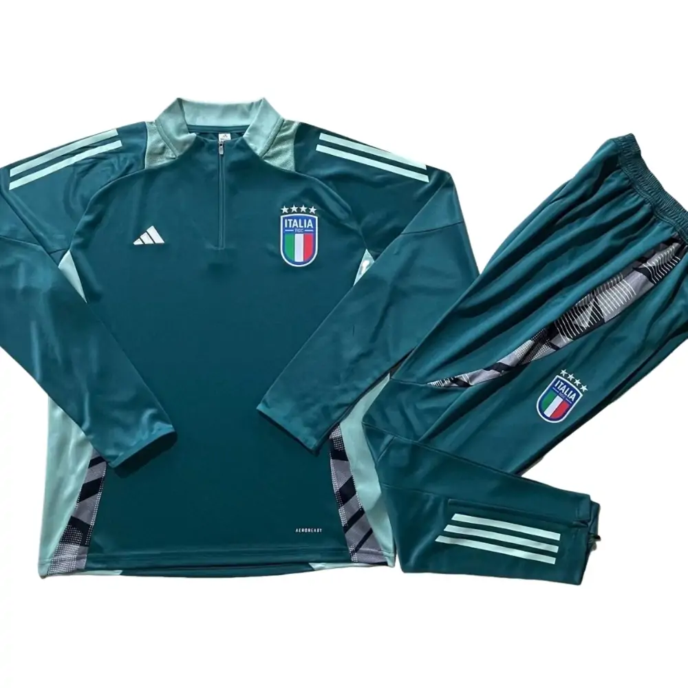2024-25 Italy Track Jacket - Half Zipper Adult Set