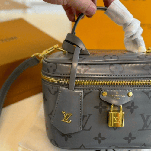 Louis Vuitton Vanity Pm Monogram Empreinte Gray 7.1 Inches