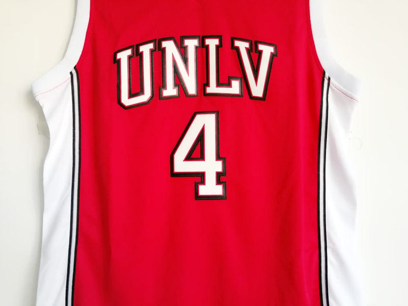 NCAA University of Nevada, Las Vegas No. 4 Larry Johnson University red embroidered jersey