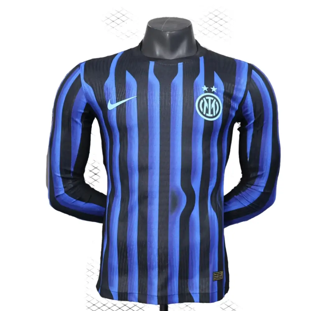2025-26 Inter Milan Home Long Sleeve - Shirt - Player Edition