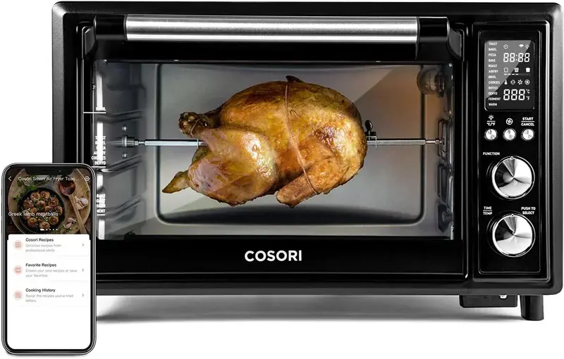 13-in-1 Smart Air Fryer Toaster Oven with App & Voice Control – 32-Quart Convection Countertop Oven