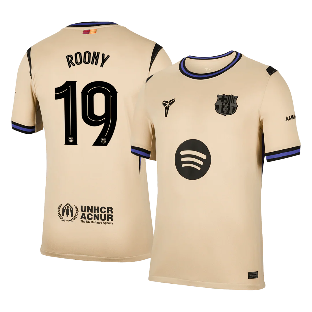 ROONY #19 Barcelona Away Soccer Jersey 2025/26 - UCL