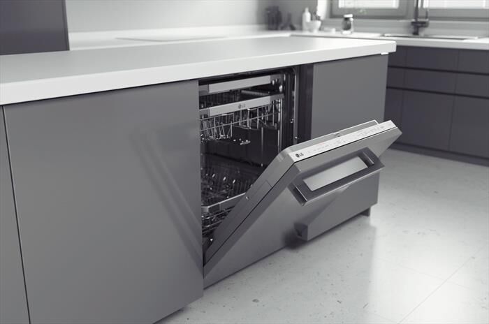 LG - Lavastoviglie QUADWASH DB475TXS Classe A 14coperti-Acciaio