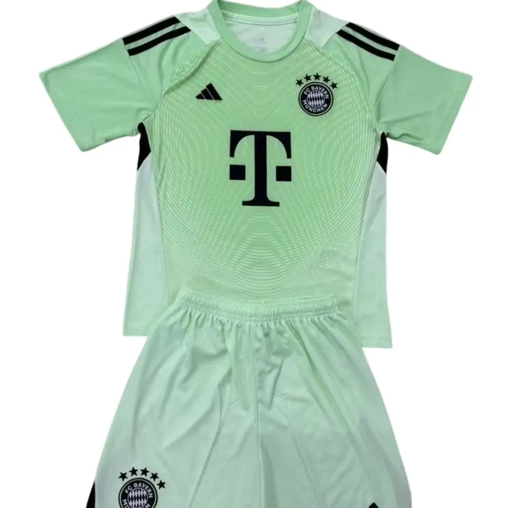 2025-26 Bayern GK1 Short Sleeve Jersey - Children's suit Fans Edition