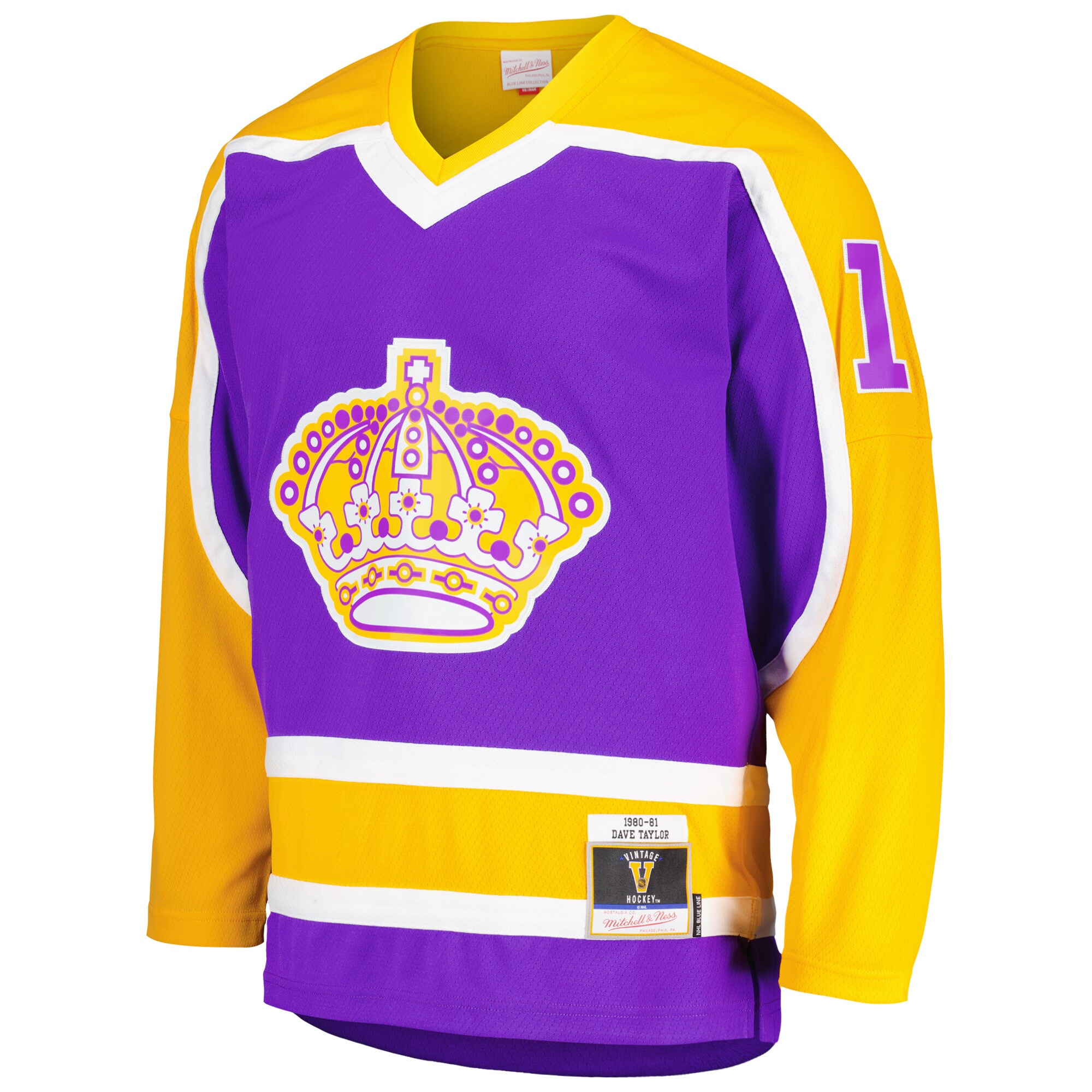 Dave Taylor Los Angeles Kings Mitchell & Ness  1980/81 Blue Line   Jersey – Purple