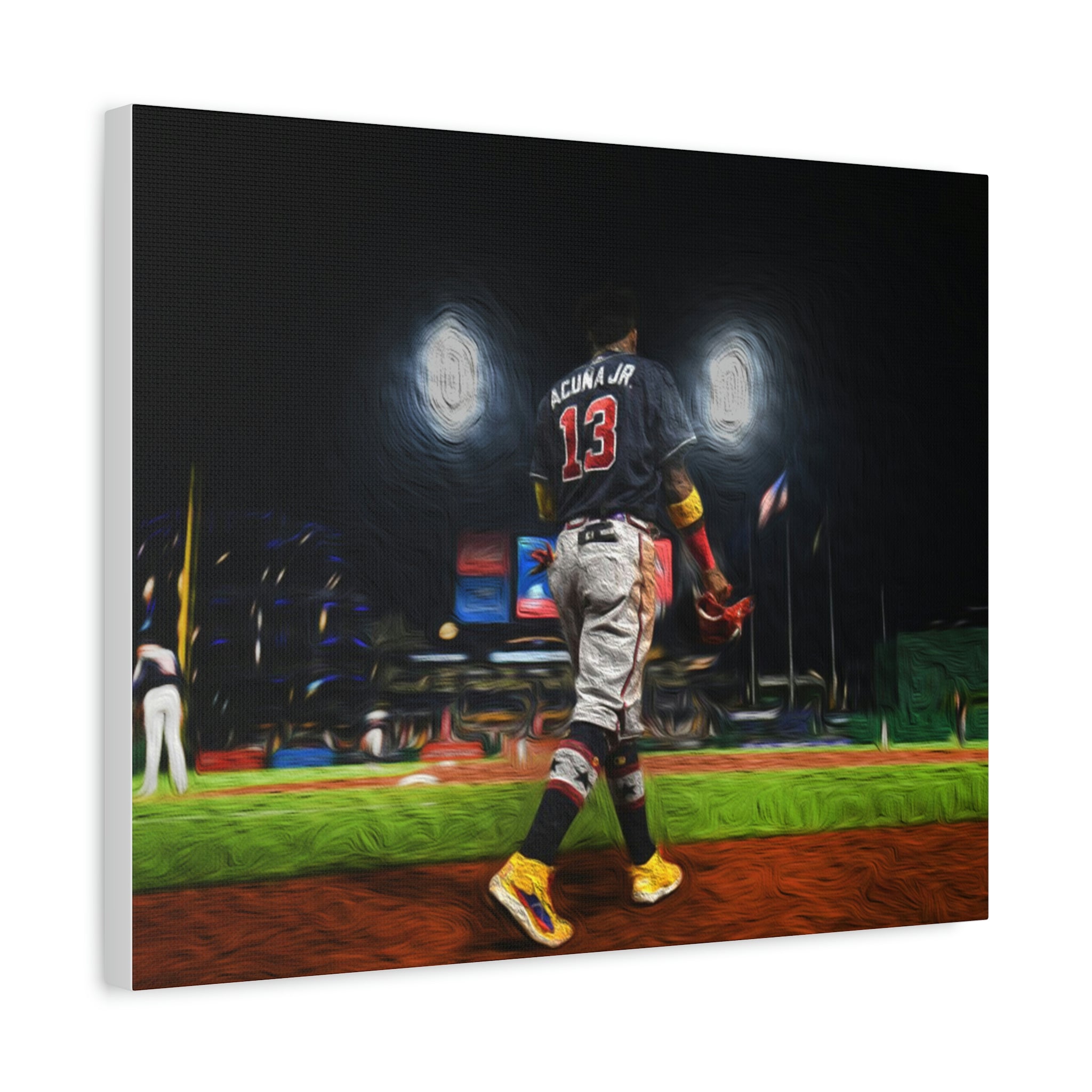 Ronald Acuna Atlanta Braves Future Star Premium Wall Art Canvas Wrap