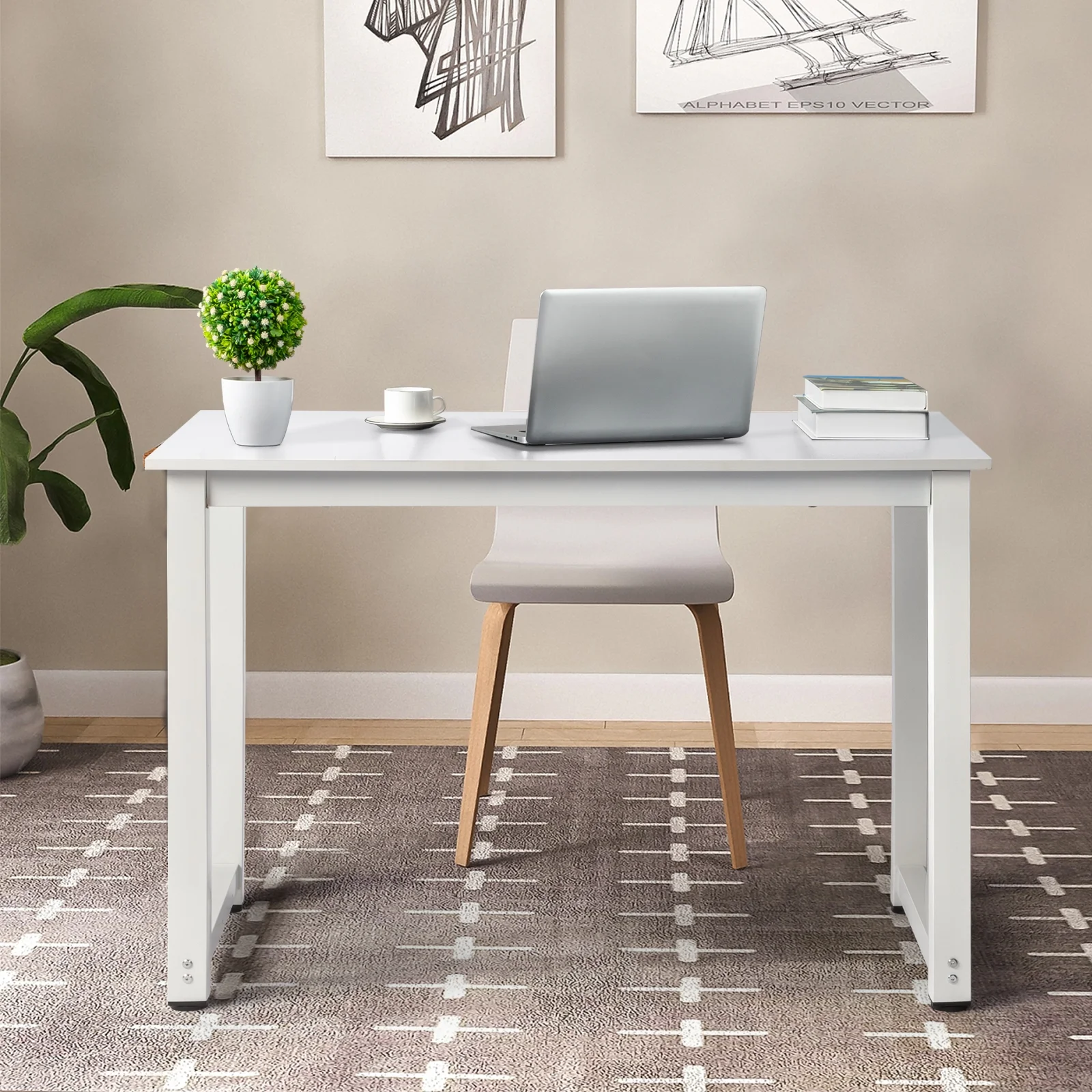 Ktaxon Wood Computer Desk PC Laptop Study Table Workstation Home Office Furniture