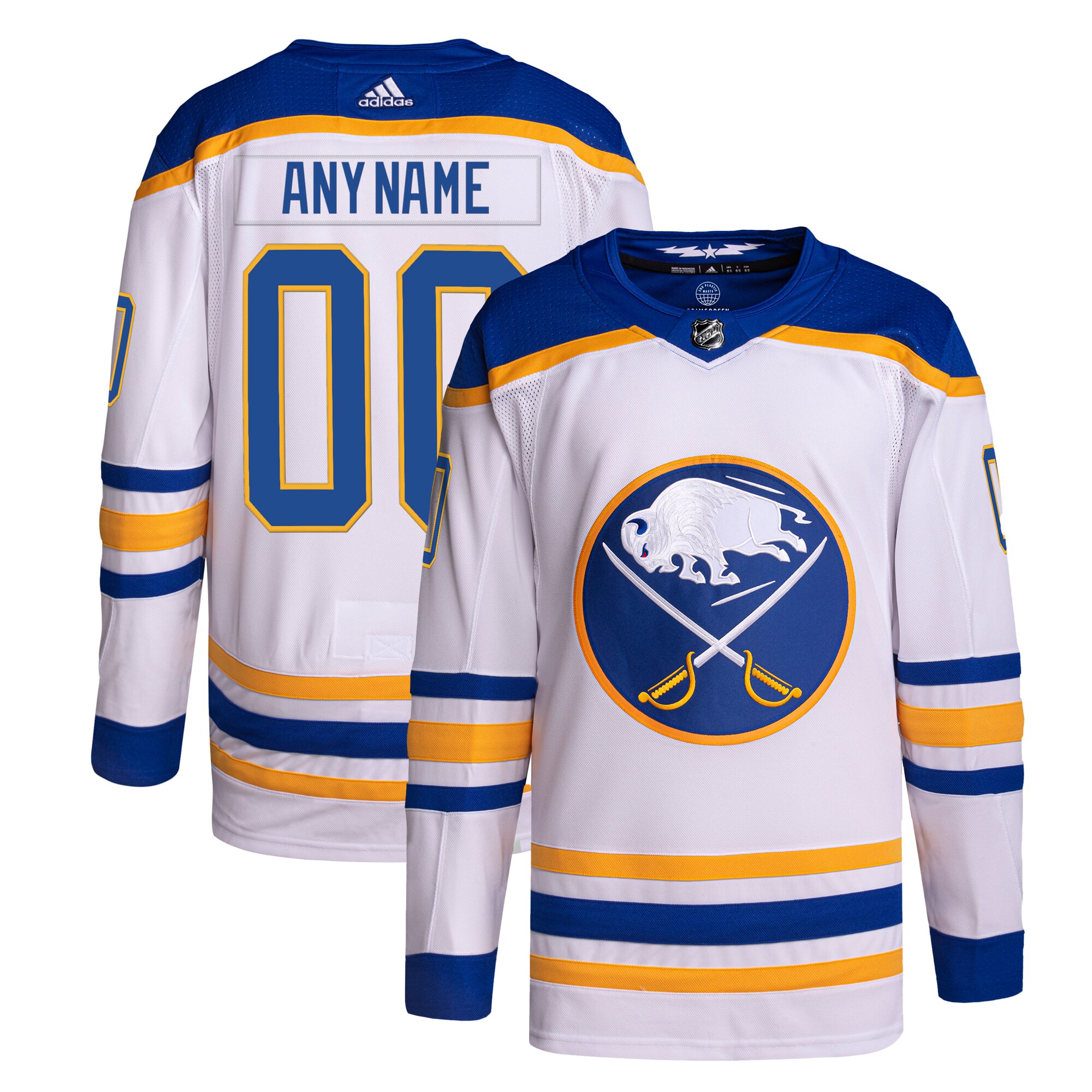 Buffalo Sabres   Away  Primegreen  Custom Jersey – White
