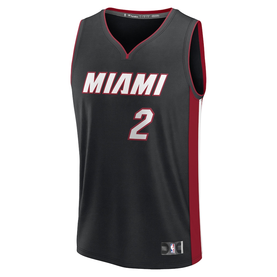Youth Miami Heat Terry Rozier Fanatics Black Fast Break  Jersey - Icon Edition
