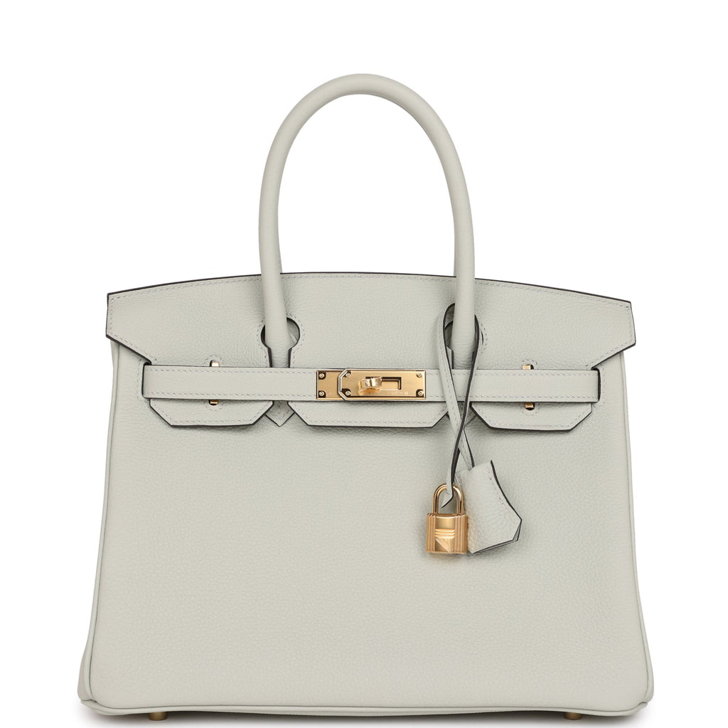 Birkin 30 Gris Neve Togo Gold Hardware