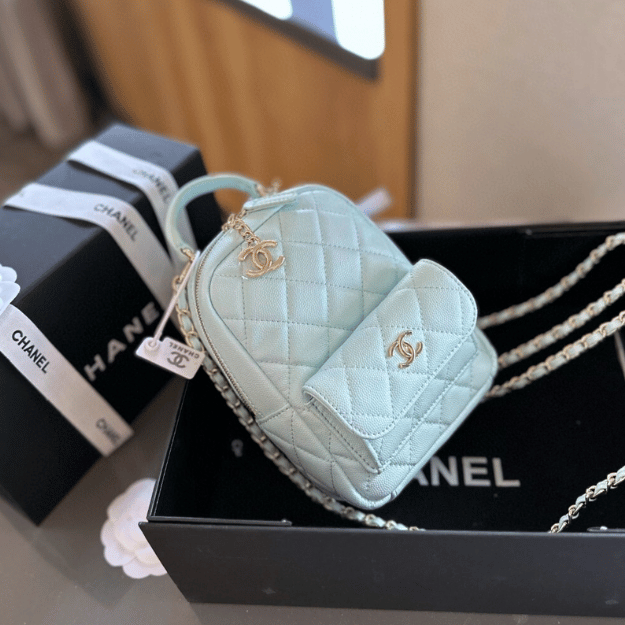 Chanel Mini Backpack Light Blue 5.1 Inches