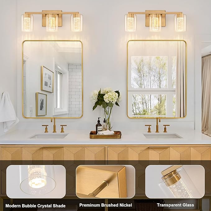 3-Light Gold Vanity