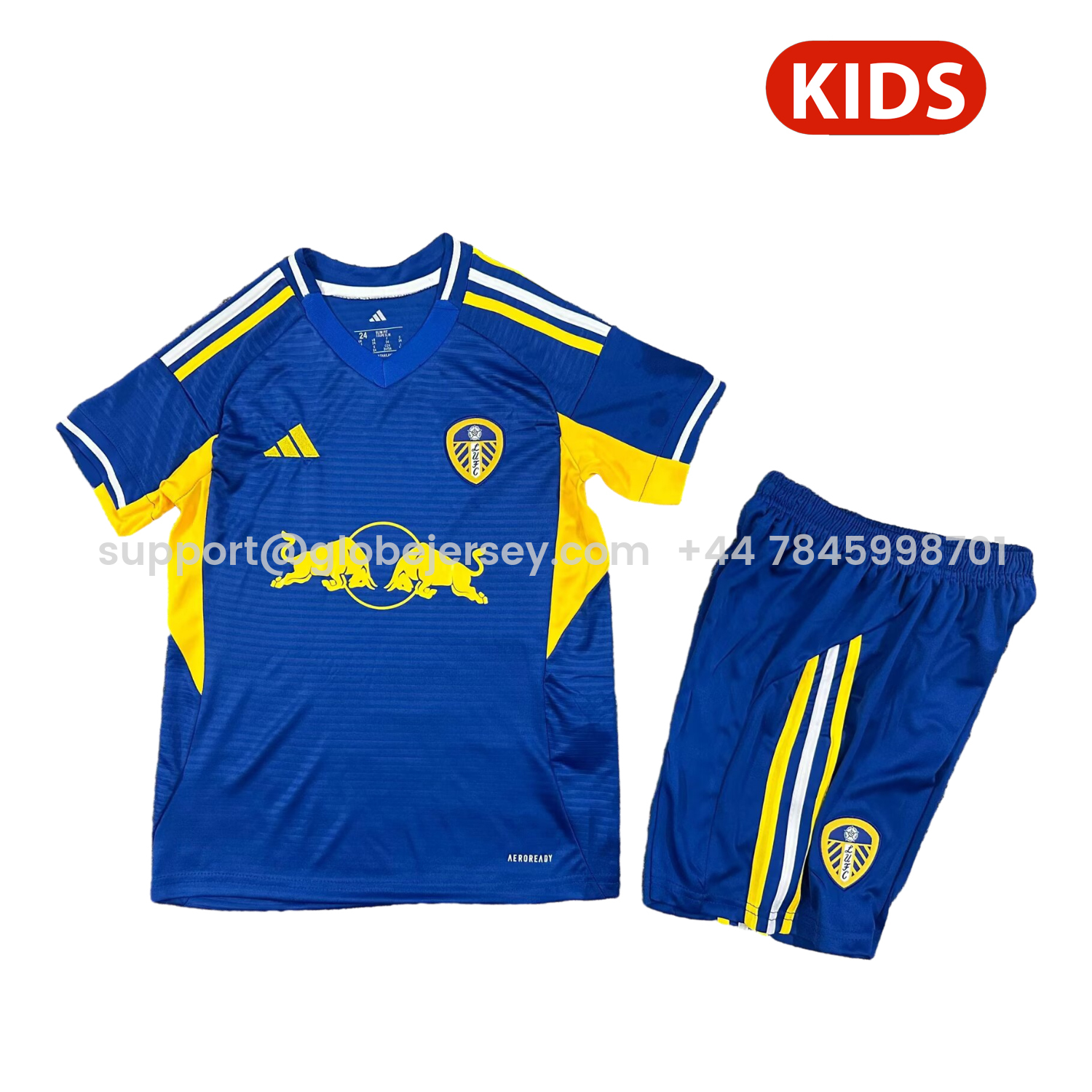 Leeds United 25-26 Away Kids Kit
