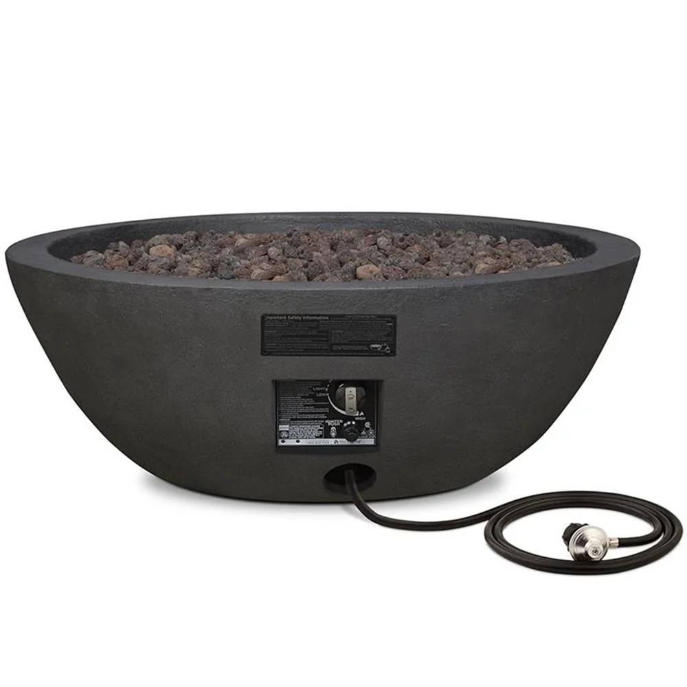 Real Flame Riverside Propane Fire Bowl in Glacier Gray