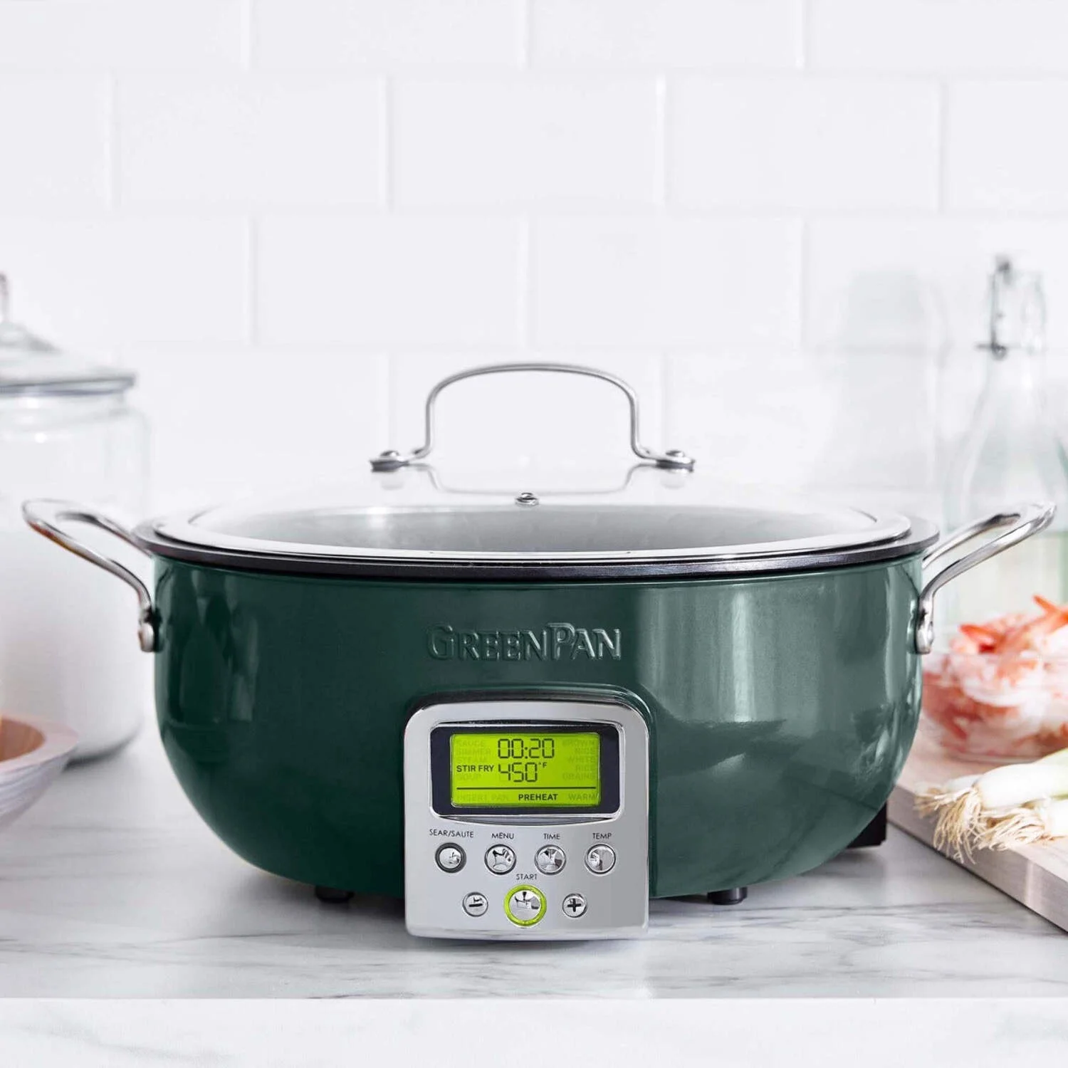 GreenPan Elite 6-Quart Essential Smart Skillet | Black