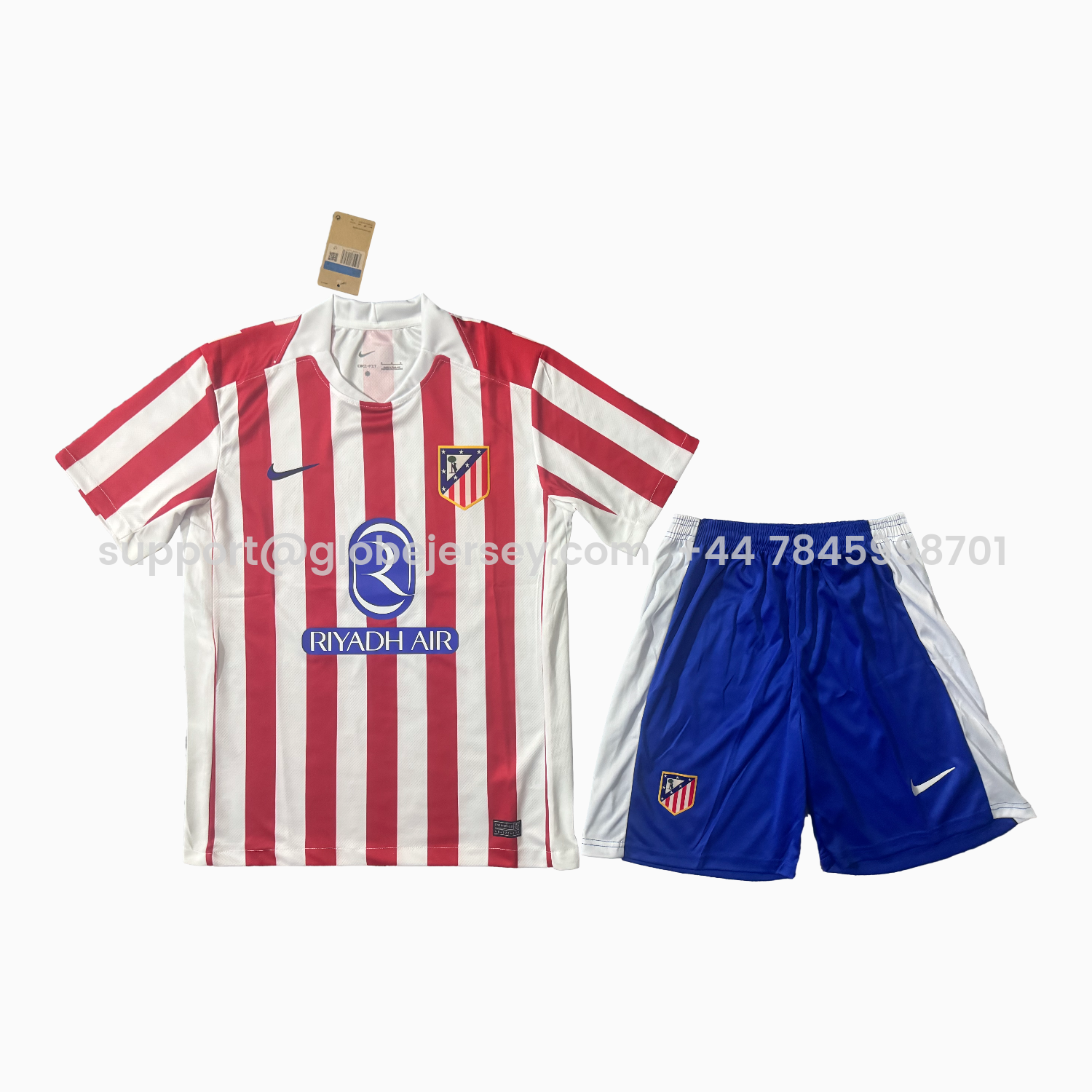 Atletico Madrid 25-26 Home Men's Adult Jersey Set - Fans Version