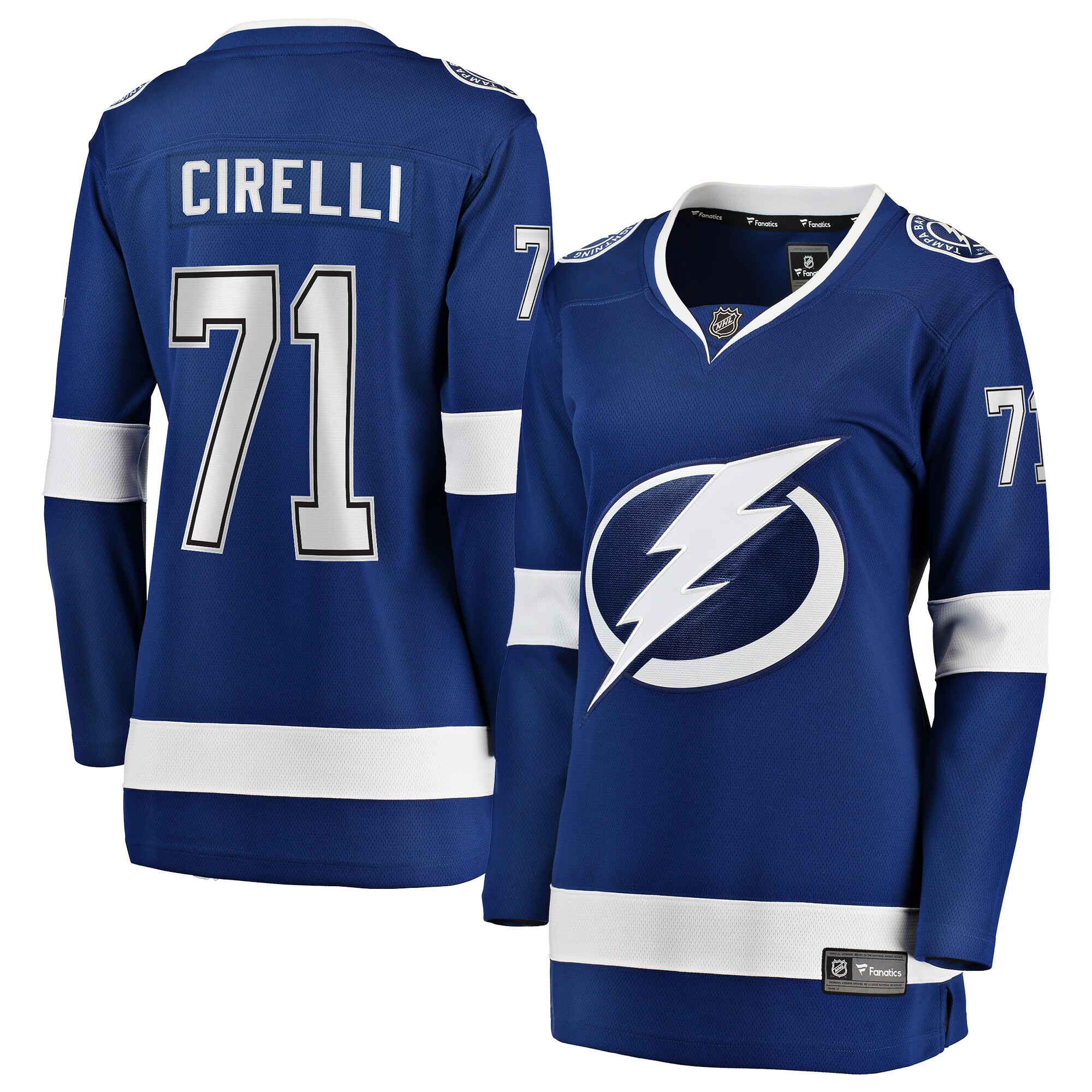 Anthony Cirelli Tampa Bay Lightning Fanatics Women’s Home Breakaway   Jersey – Blue