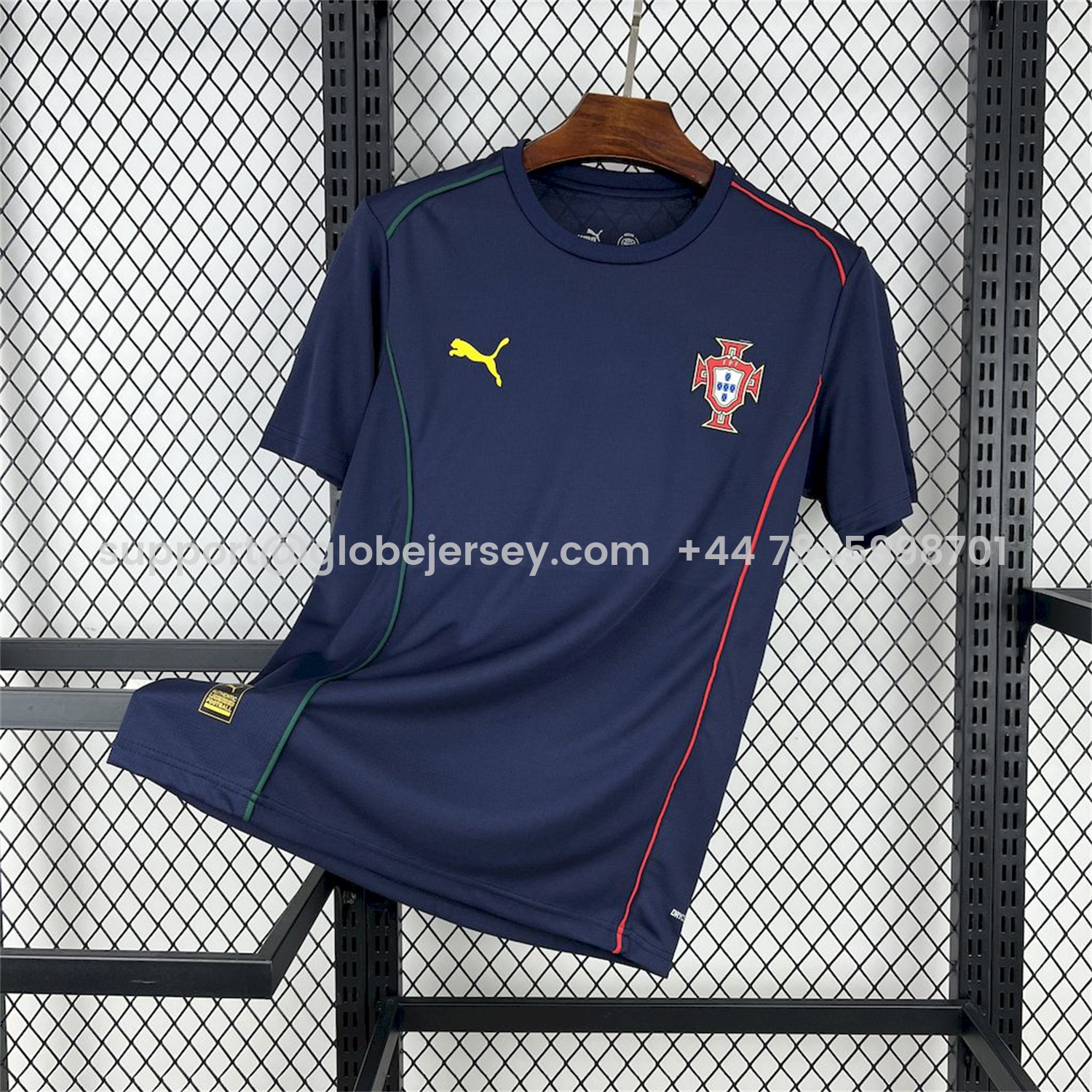 Portugal 2025-26 Navy Blue Casuals Jersey - Fans Version
