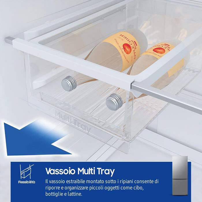 SAMSUNG - Frigorifero combinato RB50DG602ES9EF Classe E-METAL INOX