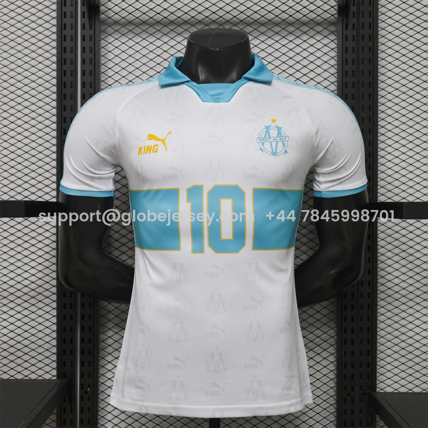 Marseille 25-26 Retro Style White Jersey -Player Version