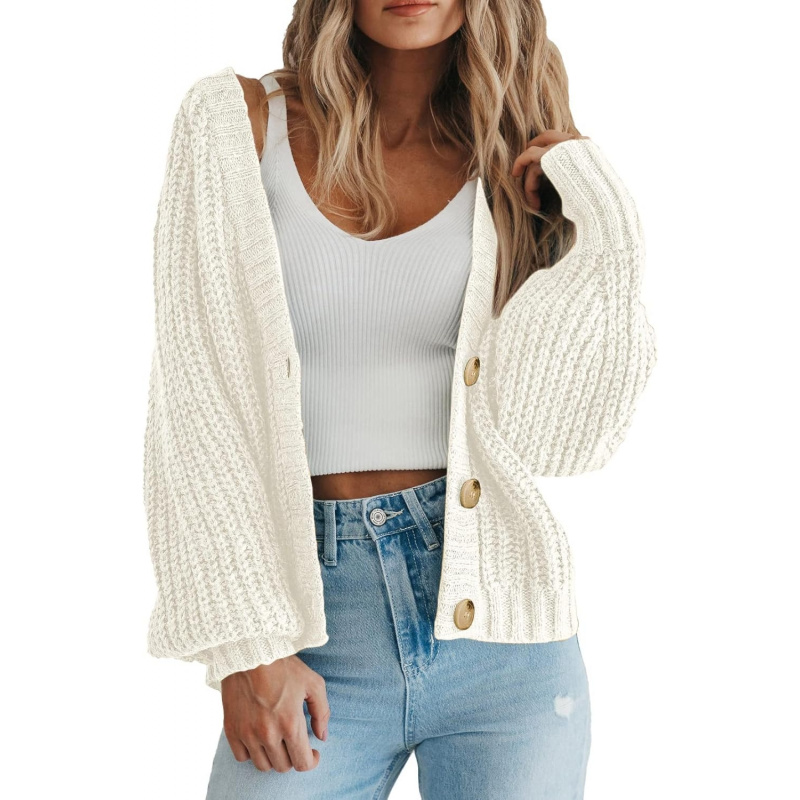 Women's Chunky Knit Open Front Sweater