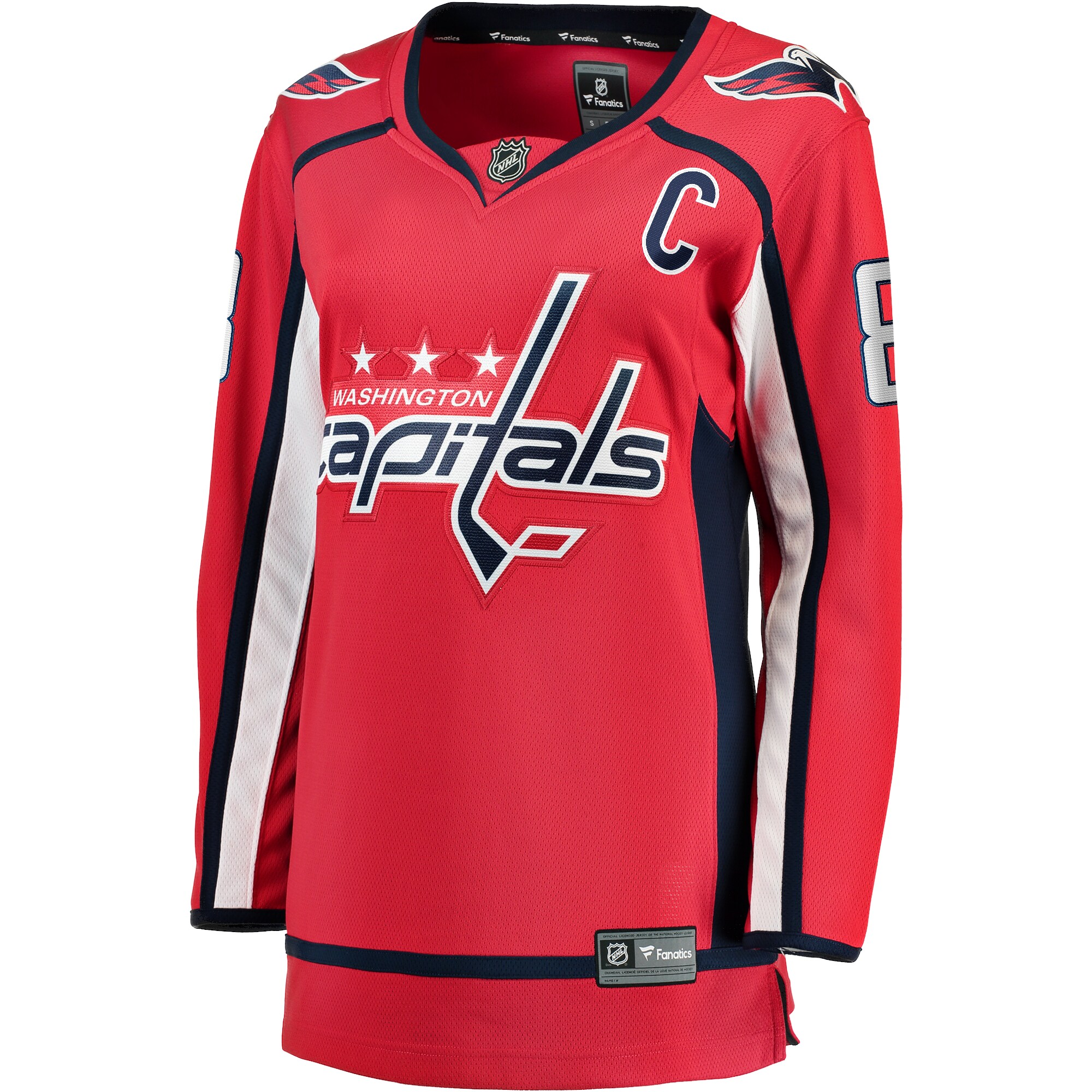 Alexander Ovechkin Washington Capitals Fanatics Women’s Captain Patch Home Breakaway   Jersey – Red