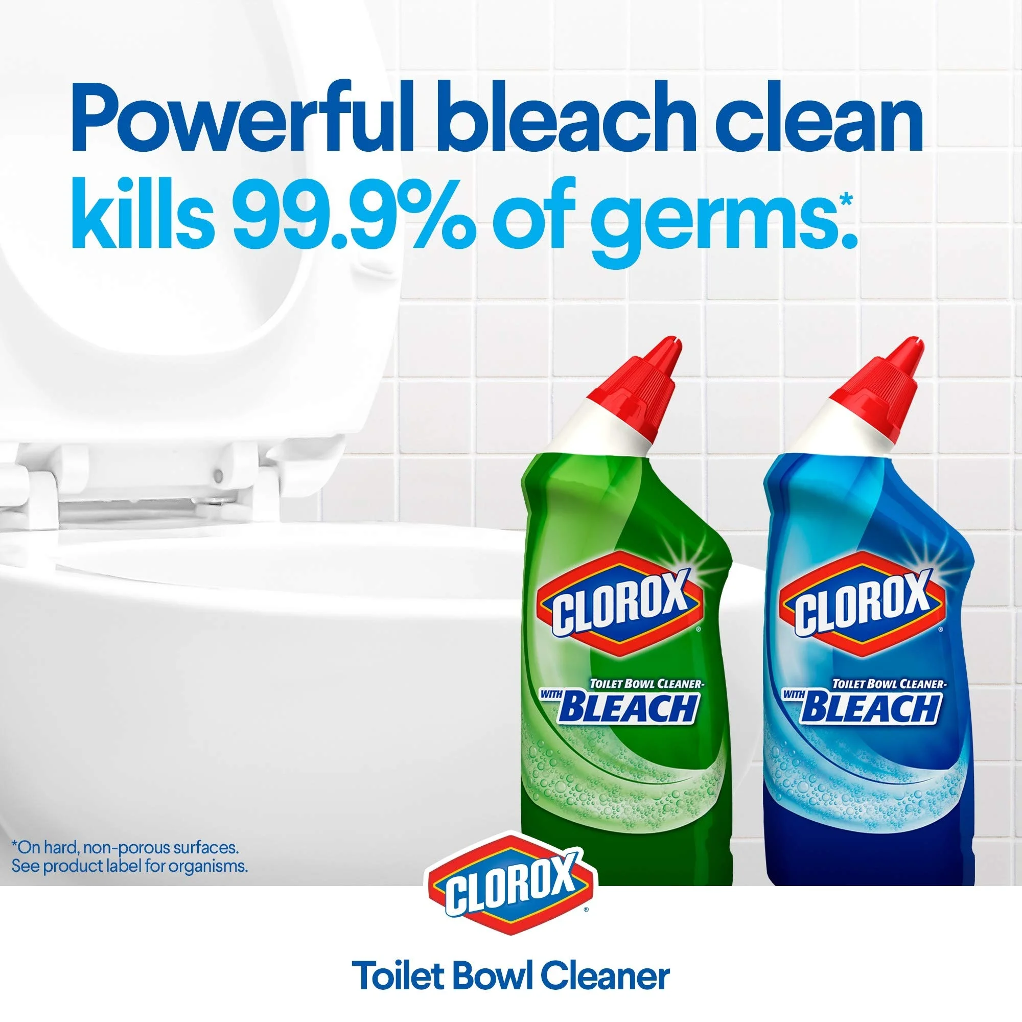 Clorox Toilet Bowl Cleaner W/Bleach  Fresh Scent (Pack of 32)