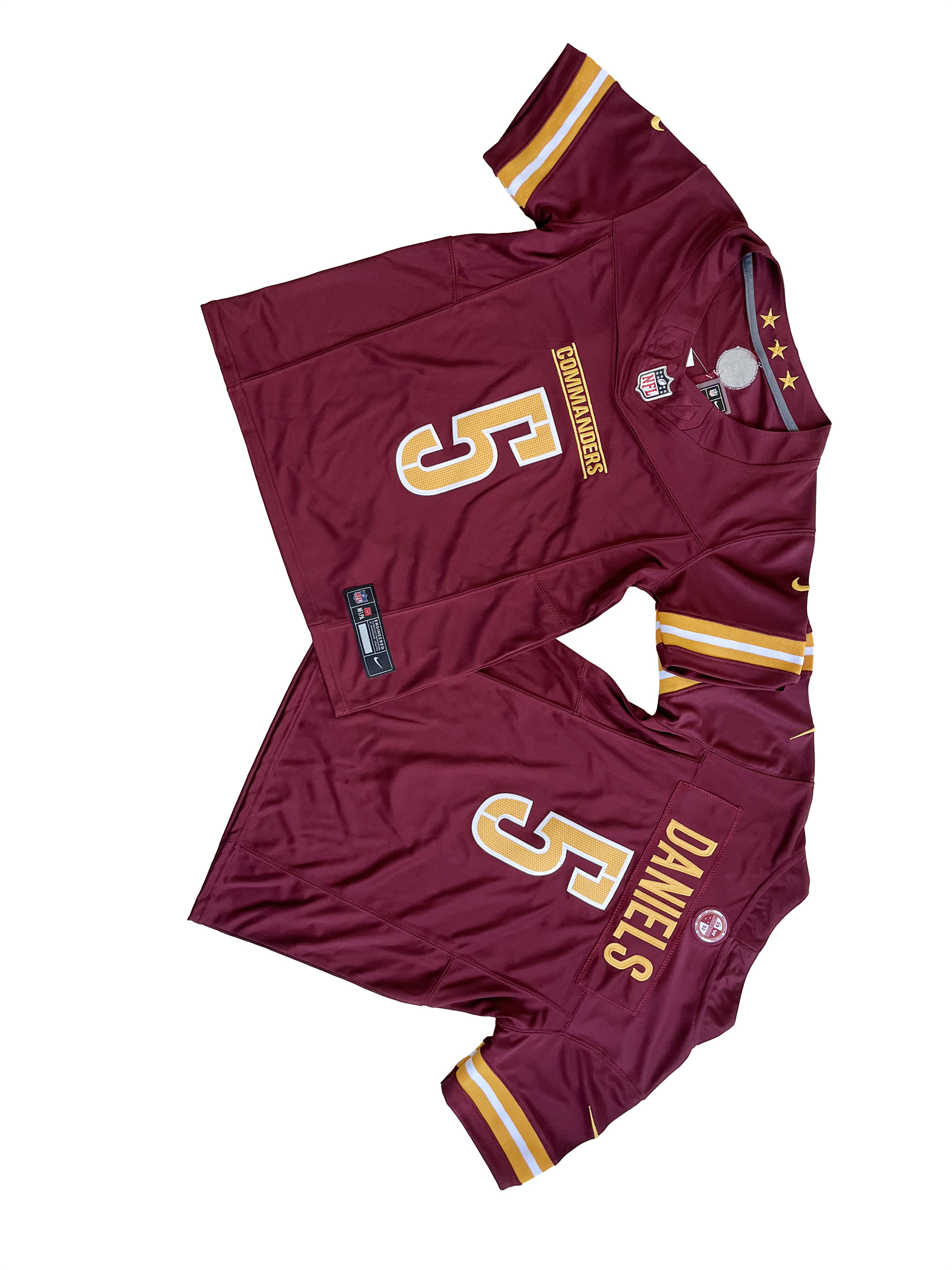 Youth Washington Commanders Jayden Daniels Burgundy Vapor F.U.S.E. Limited Jers