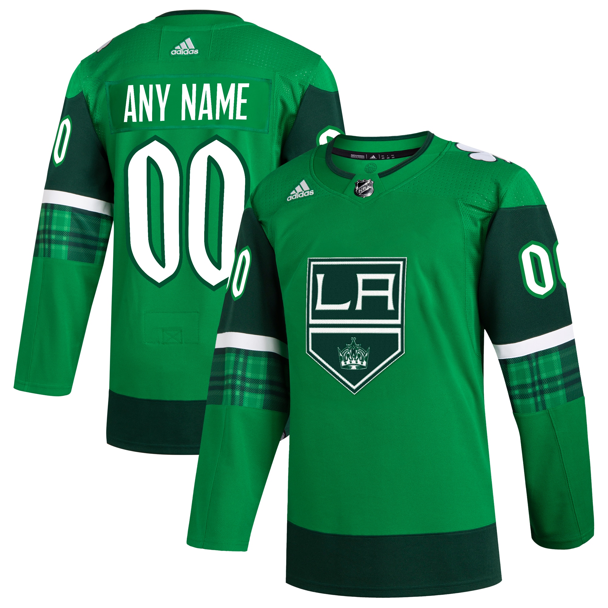 Los Angeles Kings  St. Patrick’s Day  Custom Jersey – Kelly Green