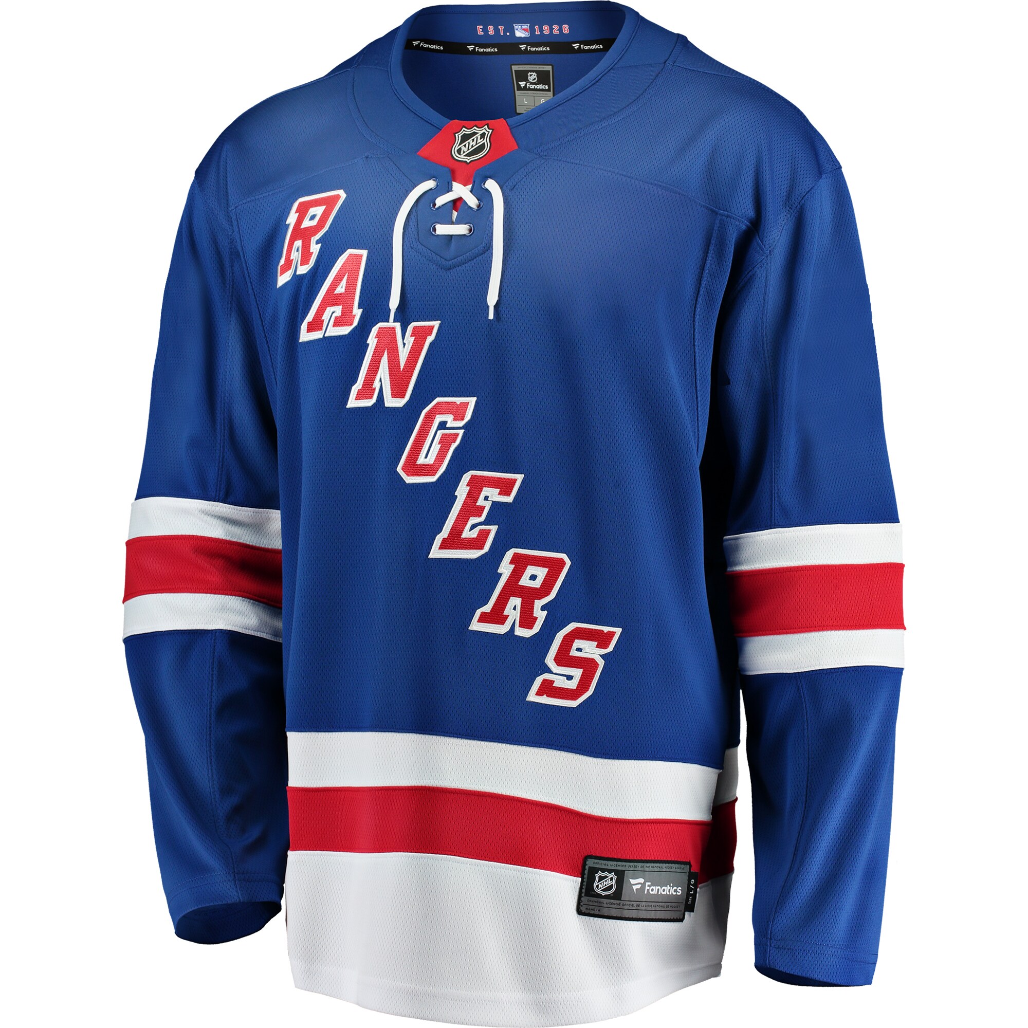 New York Rangers Fanatics Breakaway Home Jersey – Blue