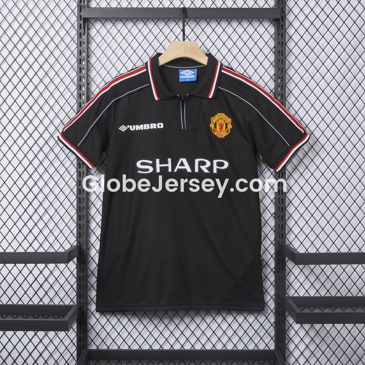 Retro Manchester United 1998-99 Black Jersey