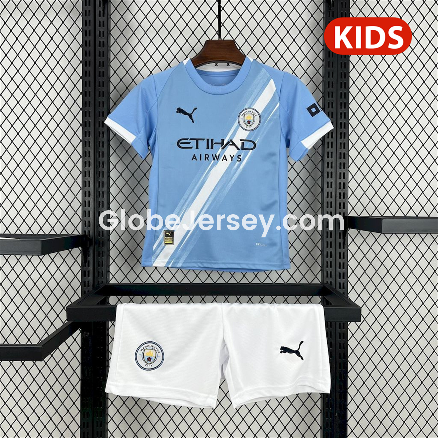 Manchester City 25-26 Home Kids Kit